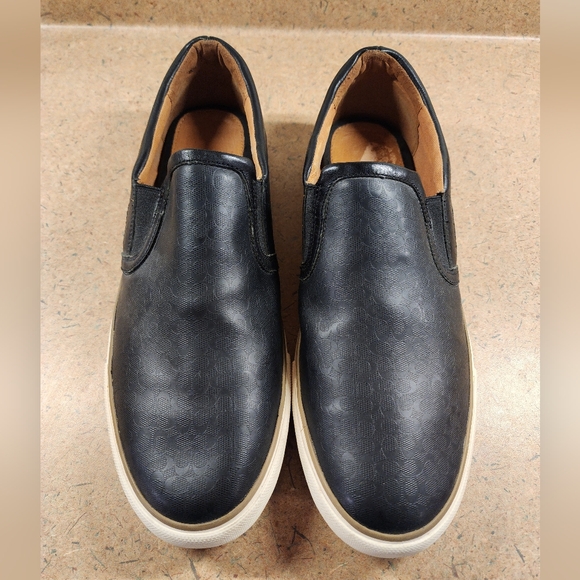 Coach Other - COACH New York Men’s Leather Slip-On Sneaker Size 12D